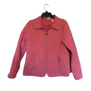 L.L. Bean Women's Pink Quilted Jacket pink size Large